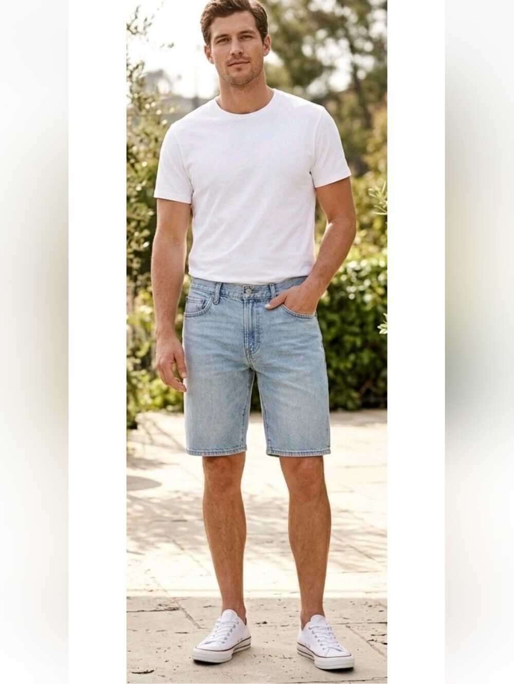 Vintage Mens Levis 505 Shorts Jorts Jean Denim Straight Fit Y2k 90s Mid Rise 34